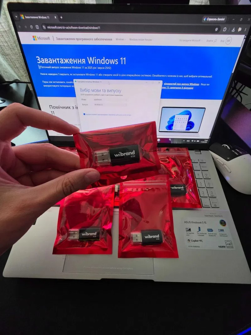 USB Флешка Віндовс 11 Про Інсталяційна | USB Загрузочная флешка Виндоус 11 Про | Загрузочна Швидкісна флешка Ноутбук ПК Windows 11 Pro — фото 2