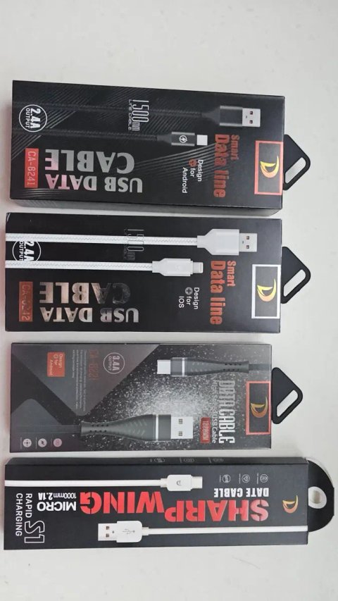 USB кабеля 2.4А, 3.4А  та інші НОВІ 80 грн за 1шт ПРИВЕЗЕНІ з Європи