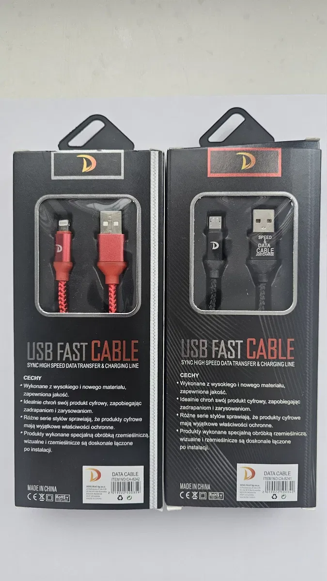 USB кабеля 2.4А, 3.4А  та інші НОВІ 80 грн за 1шт ПРИВЕЗЕНІ з Європи — фото 3