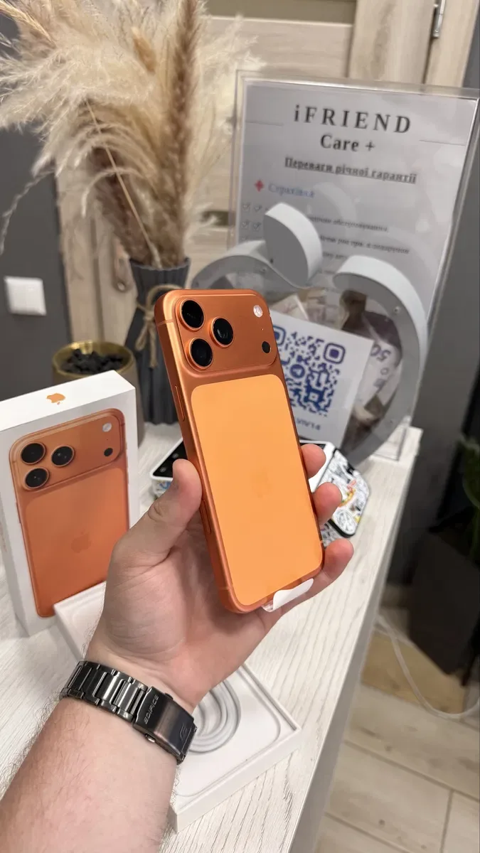 Used iphone 17 pro max 256/512gb orange 100% акумулятор — фото 2