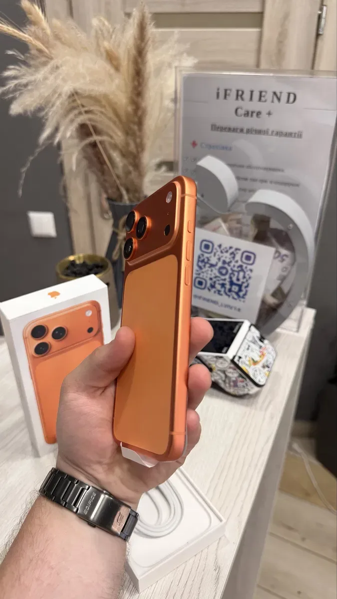 Used iphone 17 pro max 256/512gb orange 100% акумулятор — фото 3