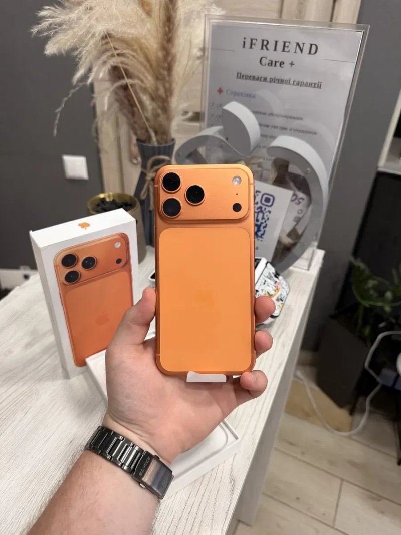 Used iphone 17 pro max 256/512gb orange 100% акумулятор — фото 7