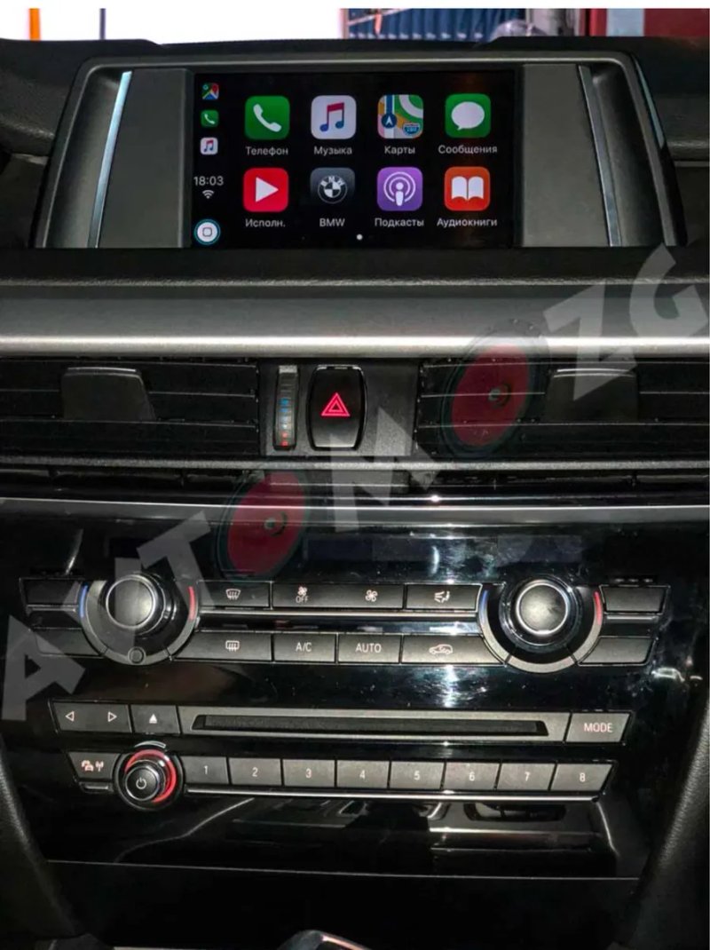 Установка CarPlay Android Auto BMW NBT CiC F15 F32 F30 F10 F25 F02 E70 — фото 3