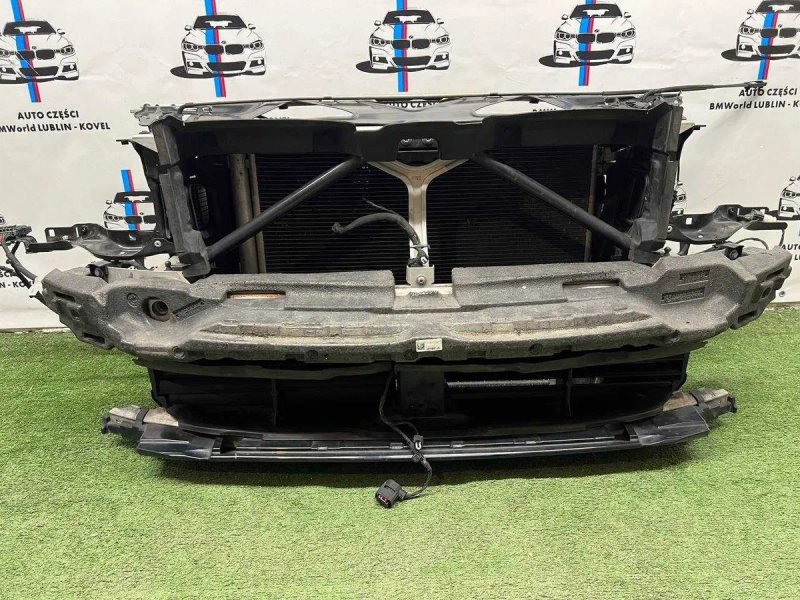 Установочна панель BMW 7 G11 G12 рест B57 передня панель рестайлинг кронштейн підсилювач телефізор нижні жалюзі М ПАКЕТ БМВ Г11 Г12 — фото 3