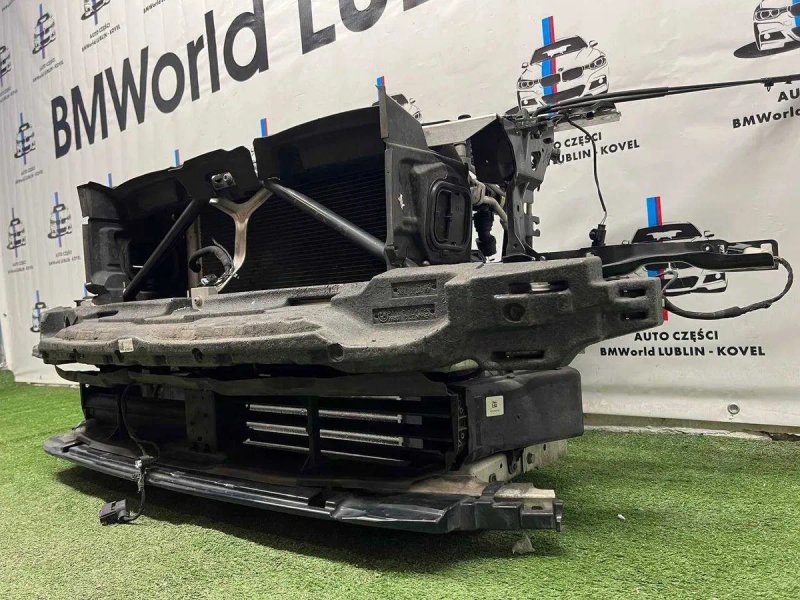 Установочна панель BMW 7 G11 G12 рест B57 передня панель рестайлинг кронштейн підсилювач телефізор нижні жалюзі М ПАКЕТ БМВ Г11 Г12 — фото 6