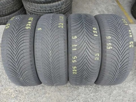 Уцінка 225/55 R17 97Н Michelin Alpin5 Зима 4 штуки шини б/у
