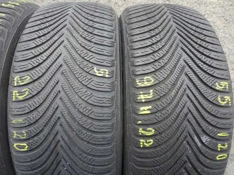 Уцінка 225/55 R17 97Н Michelin Alpin5 Зима 4 штуки шини б/у — фото 2