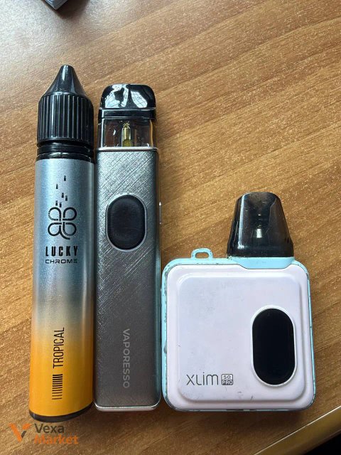 Vape Pod-система Vaporesso XROS 5 та OXVA Xlim Pro з рідиною