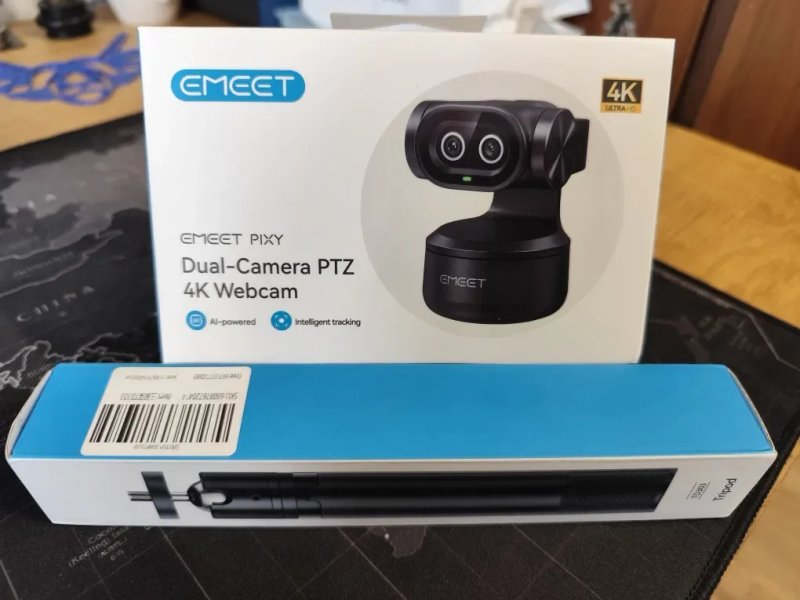 Веб-камера eMeet PIXY Dual-Camera 4K AI-Powered PTZ+ Tripod — фото 2