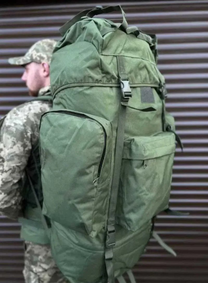 Великий військовий міцний рюкзак 120л тактичний баул рюкзак армійський — фото 2