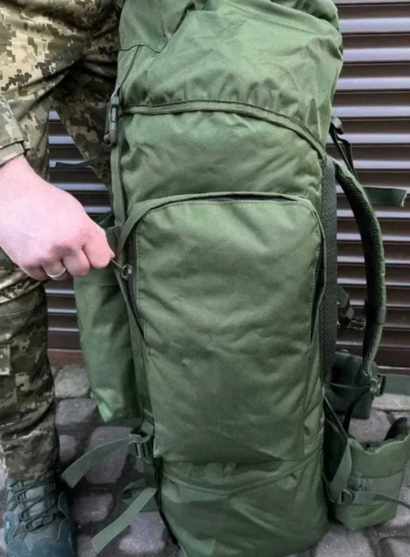 Великий військовий міцний рюкзак 120л тактичний баул рюкзак армійський — фото 4