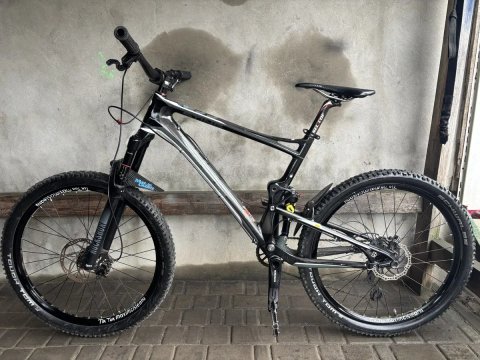 Велосипед CUBE STING Карбоновый на Осях Гидравлика Rock Shox Воздух Двухподвес!!!