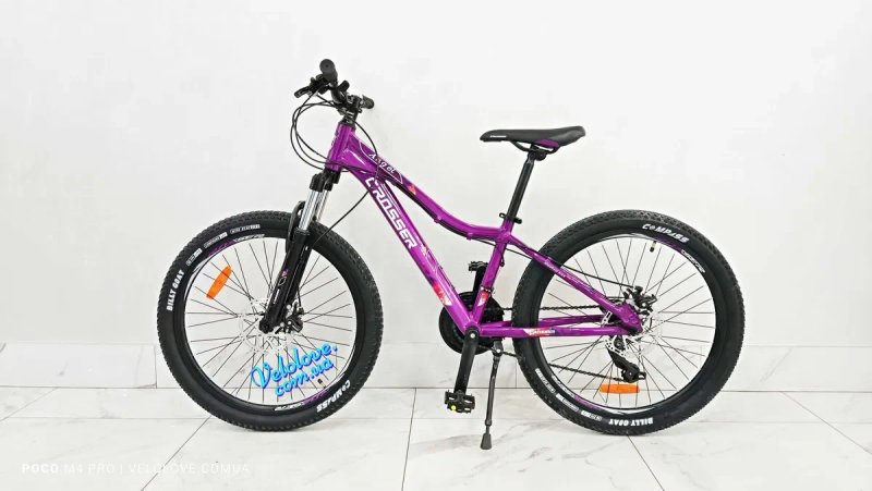 Велосипеды алюминиевые девочка/мальчик CROSSER 24" 26", на рост 125-165 см — фото 3