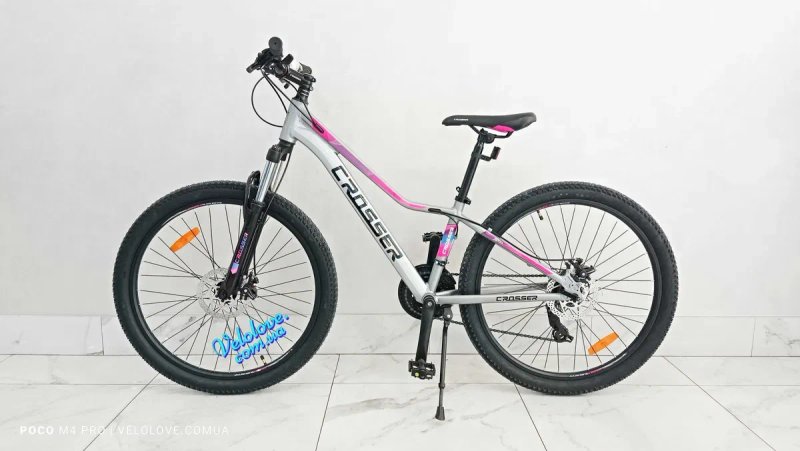Велосипеды алюминиевые девочка/мальчик CROSSER 24" 26", на рост 125-165 см — фото 4