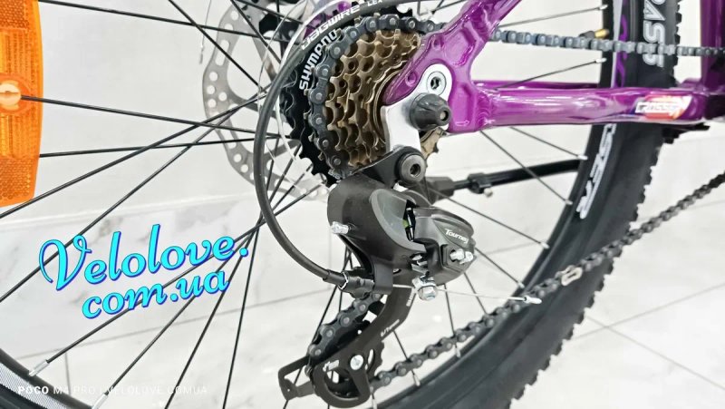 Велосипеды алюминиевые девочка/мальчик CROSSER 24" 26", на рост 125-165 см — фото 8