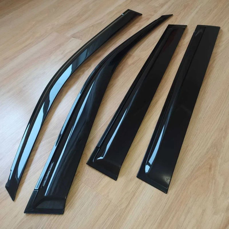 Ветровики на окна Toyota Land Cruzer 200 Prado 150 250 RAV4 Рав4 Highlander Camry 70 80 Дефлектори на двери — фото 2