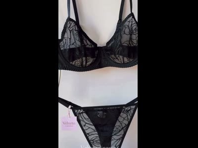 Бюстгальтер Vélveto Lingerie чорний мереживний