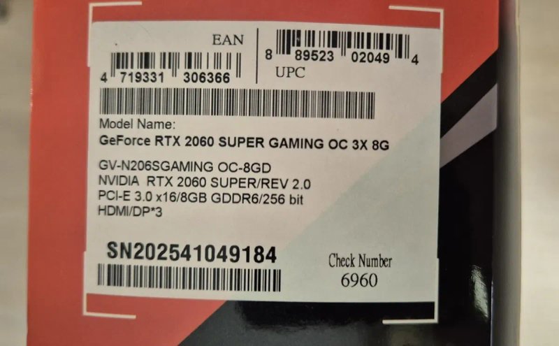 Видеокарта Gigabyte  RTX 2060 Super Gaming OC 3X 8GB GDDR6 — фото 3