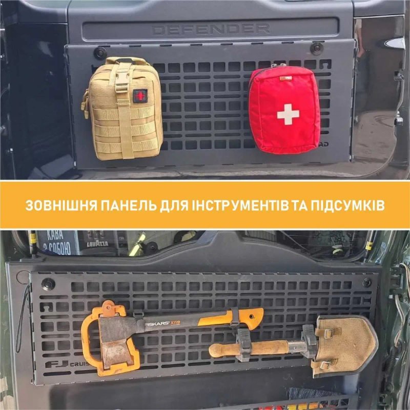 Відкидний стіл на двері багажника Suzuki Jimny 2018+ JB64 / JB74 MOLLE XRoad — фото 2