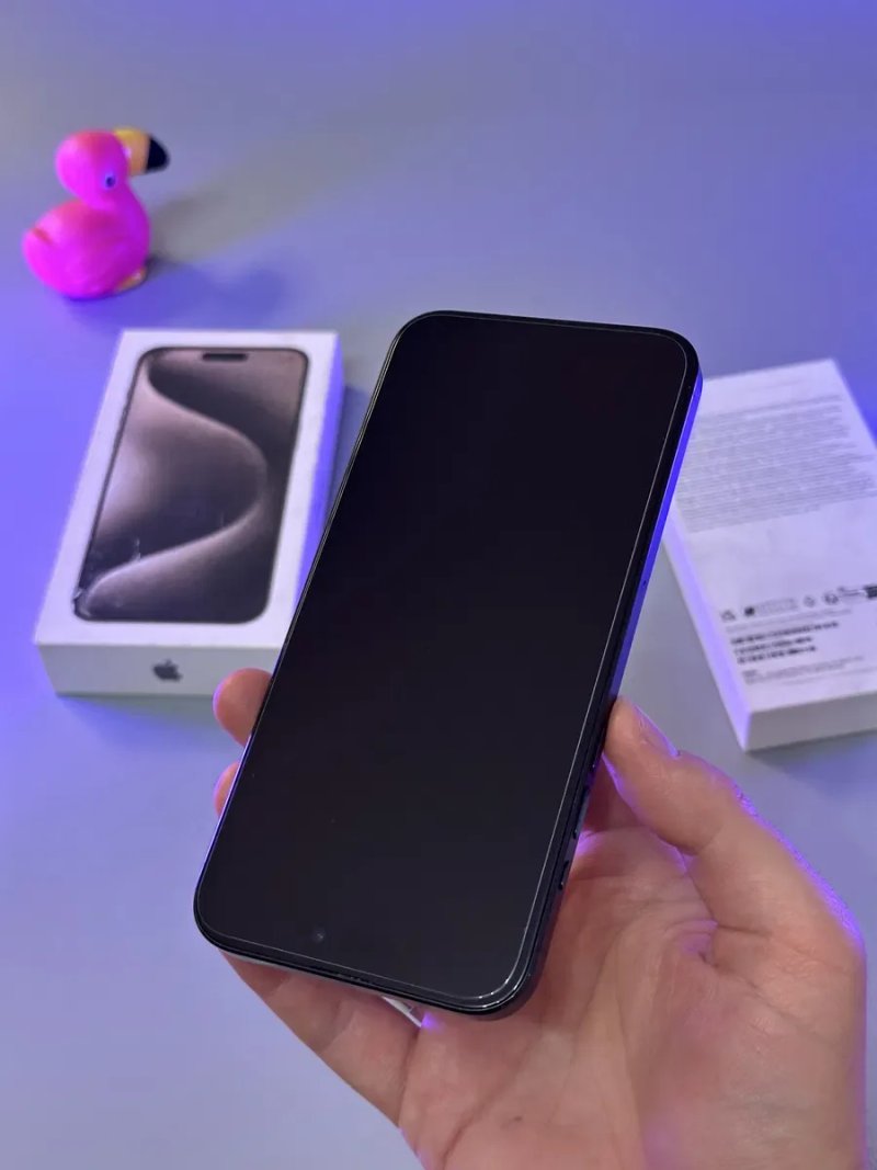 ВІДМІННИЙ iPhone 15 pro max 256 87% Європа з фізичною сім карткою + КОРОБКА — фото 6