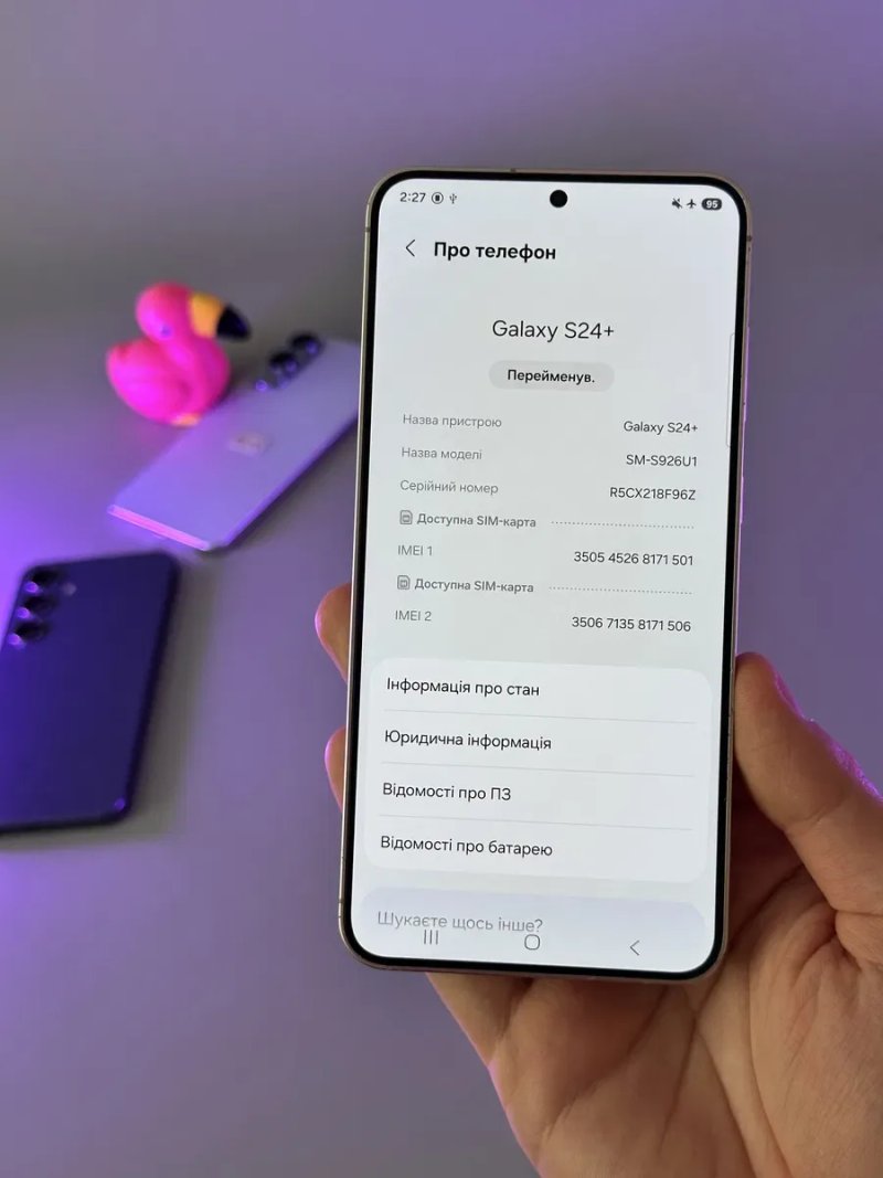 ВІДМІННИЙ Samsung galaxy s24 plus 12/256 100% акумулятор без ремонтів — фото 5