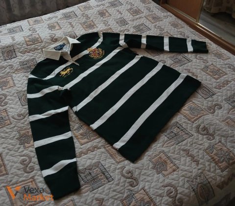 Вінтажна регбійка Polo Ralph Lauren Lion Crest Rugby Shirt (Розмір M)