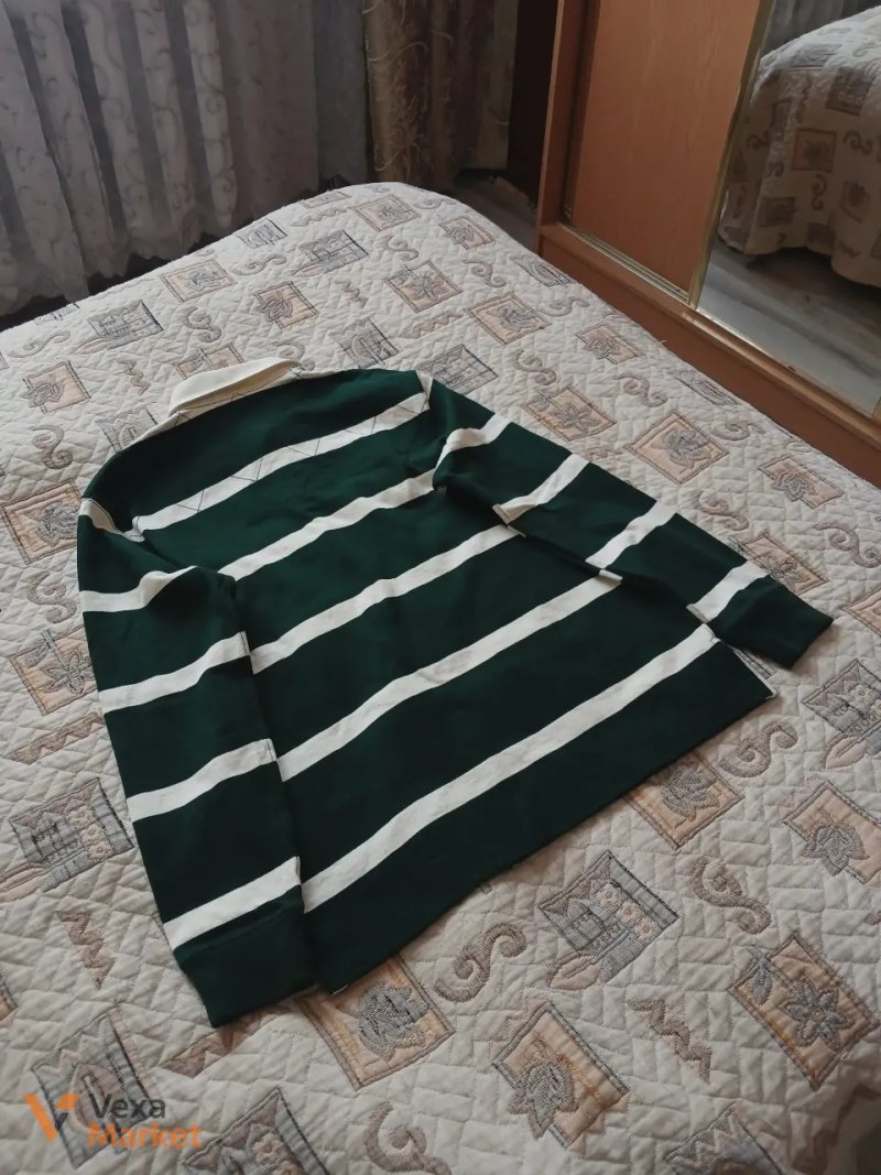 Вінтажна регбійка Polo Ralph Lauren Lion Crest Rugby Shirt (Розмір M) — фото 2