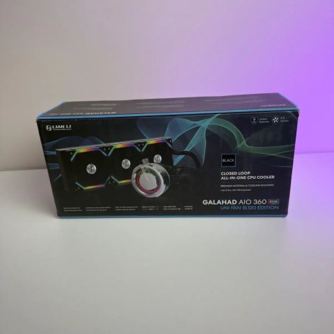 Водяне охолодження Lian Li Galahad AIO 360 RGB UNI FAN SL120 Edition Black