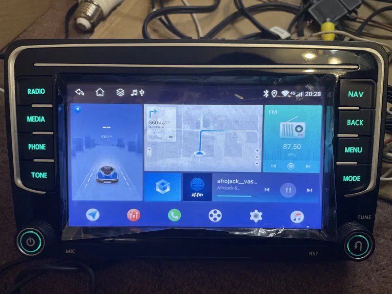 Volkswagen Skoda VW 4/64Gb 8 ядер 4G DSP Carplay WiFi Android Магнітола — фото 5