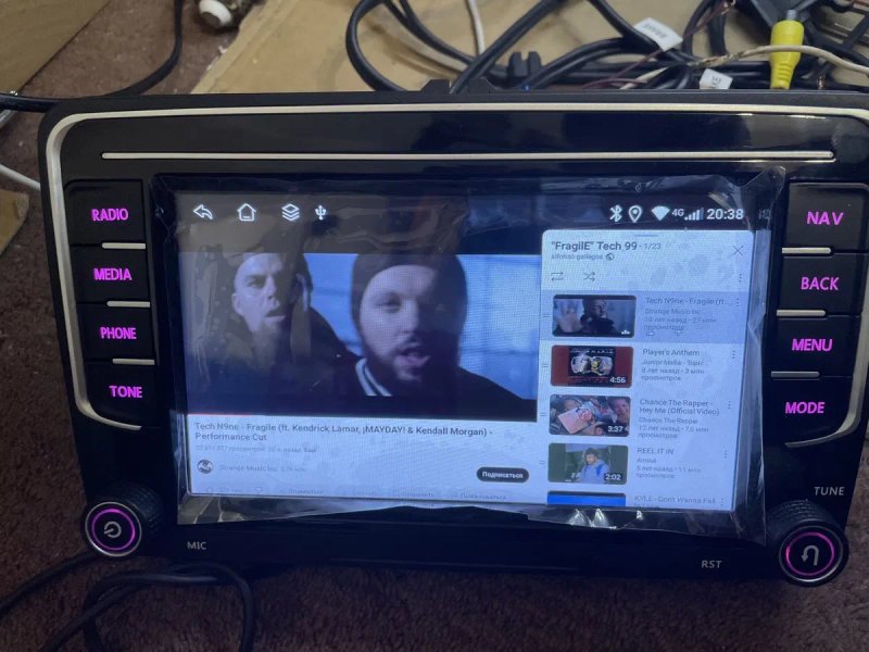 Volkswagen Skoda VW 4/64Gb 8 ядер 4G DSP Carplay WiFi Android Магнітола — фото 7
