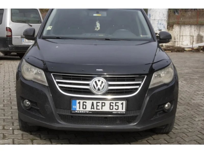 Volkswagen Tiguan Дефлектор капота (мухобойка) EuroCap — фото 6