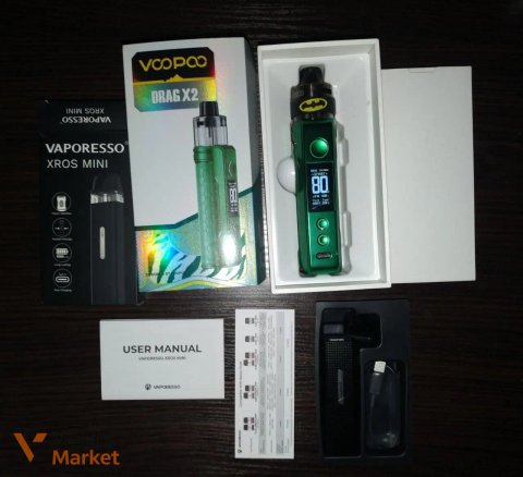 Voopoo Drag X2 та Vaporesso Xros Mini