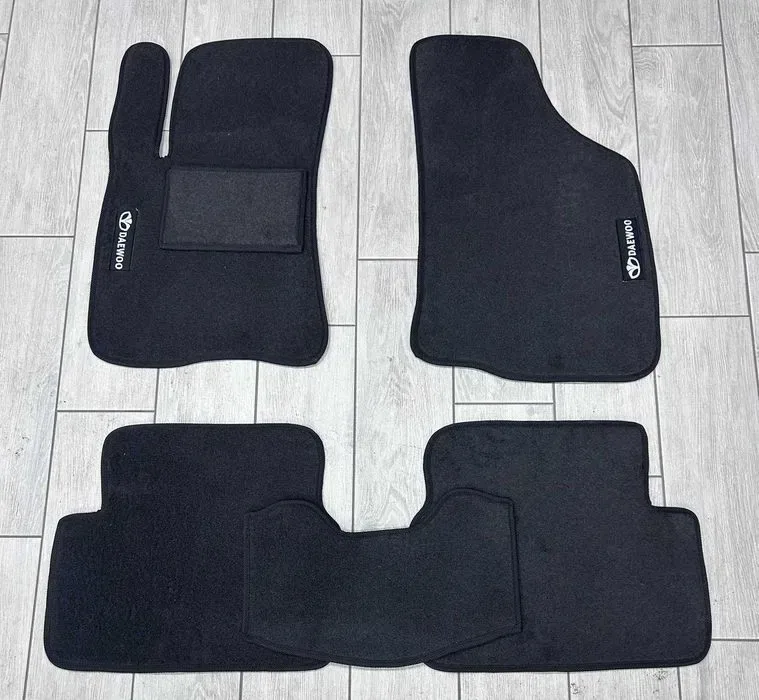 Ворсовые коврики в салон для Dacia Daewoo Dodge Fiat Ford Audi BYD/килимки ворсові для Дачия Део Додж Фиат Форд Би ай ди / автоковрики ворсовые — фото 2