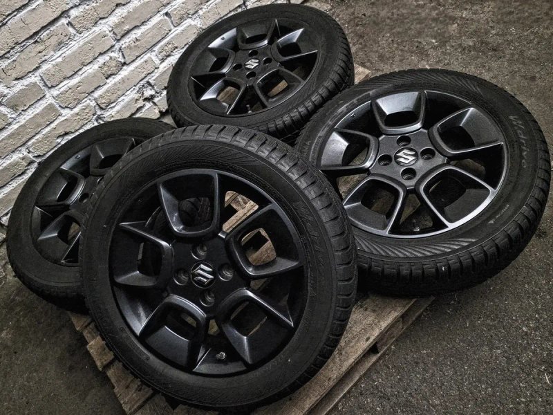 Взборі Suzuki R16 4x100 | 175/60 Yokohama 8mm | Диски + датчики + зимові шини | Комплект / 4шт | Як нові, ідеальний заводський стан, без дефектів — фото 2