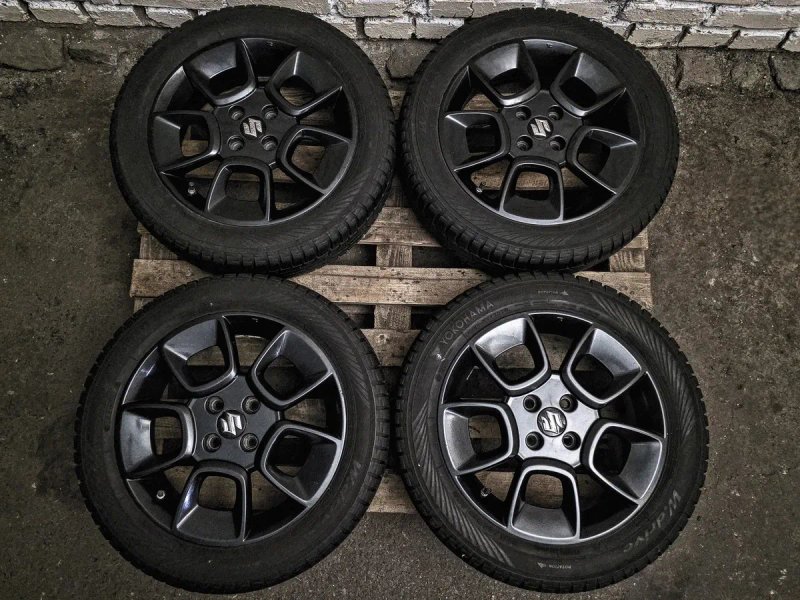 Взборі Suzuki R16 4x100 | 175/60 Yokohama 8mm | Диски + датчики + зимові шини | Комплект / 4шт | Як нові, ідеальний заводський стан, без дефектів — фото 3