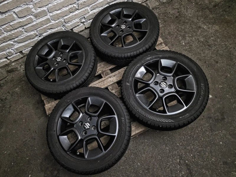 Взборі Suzuki R16 4x100 | 175/60 Yokohama 8mm | Диски + датчики + зимові шини | Комплект / 4шт | Як нові, ідеальний заводський стан, без дефектів — фото 4