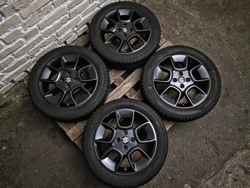 Взборі Suzuki R16 4x100 | 175/60 Yokohama 8mm | Диски + датчики + зимові шини | Комплект / 4шт | Як нові, ідеальний заводський стан, без дефектів — фото 5