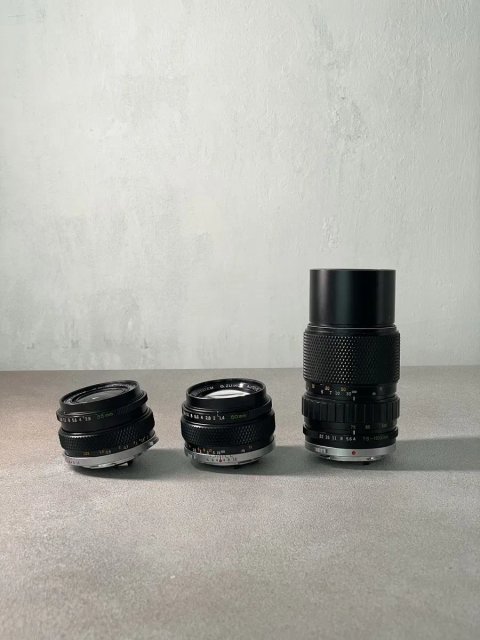 Вживані обʼєктиви до Olympus OM-system 35mm/50mm/75-150mm