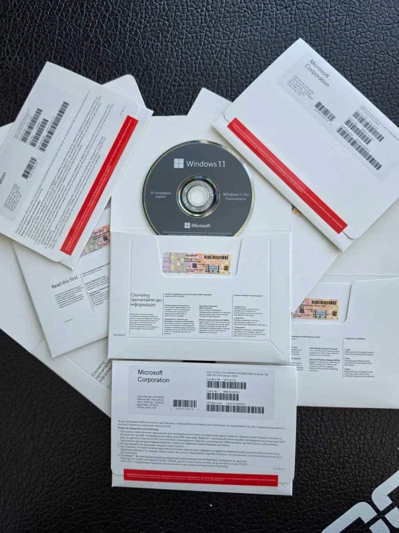 Windows 11 Pro for Workstations DVD HZV-00130 українська — ключ ліцензія COA, Віндовс 11 Про для робочих станцій Ключ Виндовс 11 Про Лицензия — фото 3