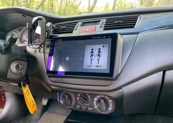 Якісна магнітола CarPlay швидкий процесор Mitsubishs Lancer 9 Лансер 9 — фото 2