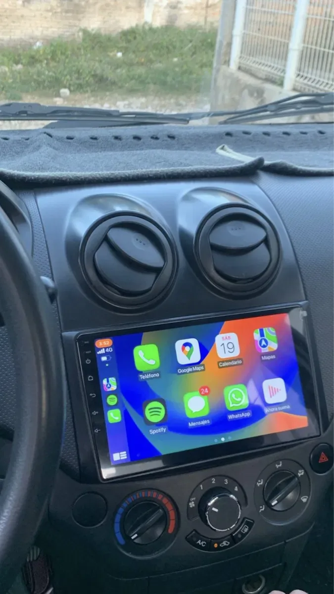 Якісна магнітола CarPlay швидкий процесор Шевроле Авео т250 ЗАЗ VIDA — фото 2