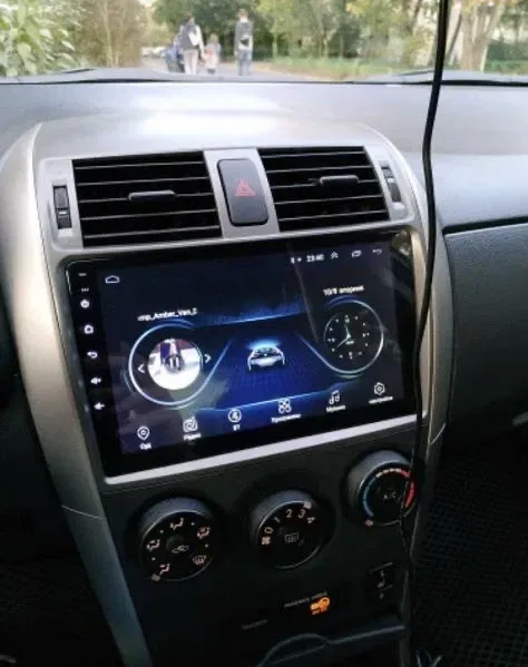 Якісна магнітола CarPlay швидкий процесор Toyota Corolla/Verso 2004-13 — фото 3