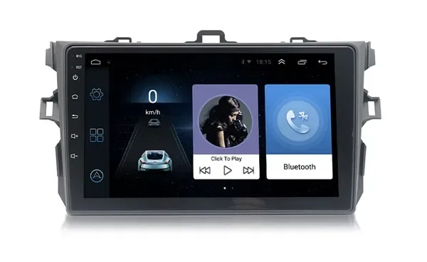 Якісна магнітола CarPlay швидкий процесор Toyota Corolla/Verso 2004-13 — фото 5