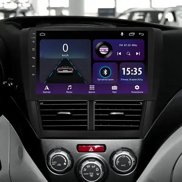 Якісна магнітола з CarPlay швидкий процесор SUBARU FORESTER 2003-2013 — фото 7
