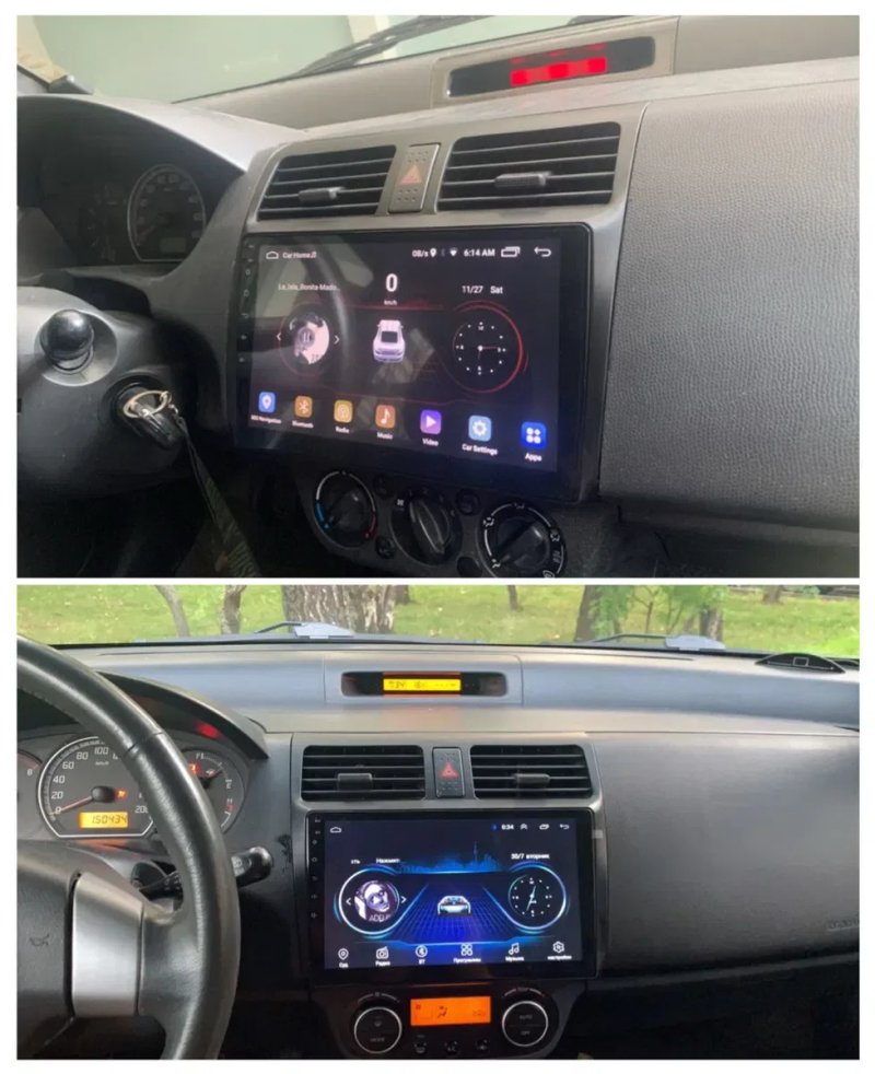 Якісна магнітола з CarPlay швидкий процесор SUZUKI SWIFT Свифт 2004-17 — фото 4