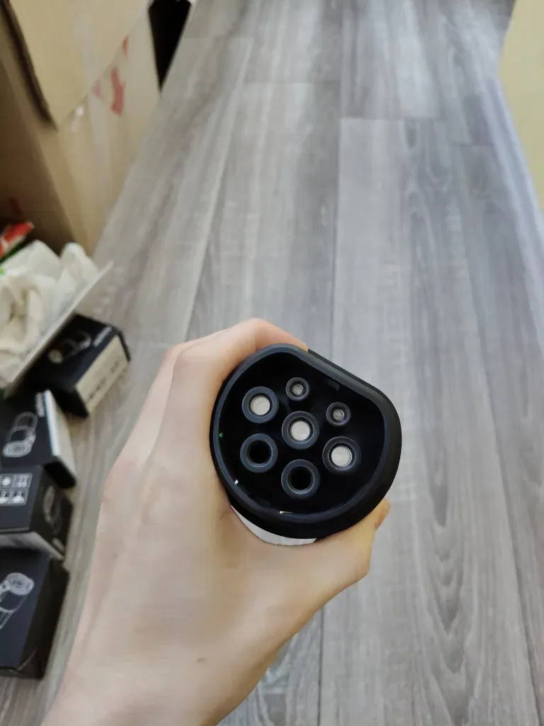 ЯКІСТЬ‼️Перехідник Type 1 - Type 2 7kW 32A EV Adapter адаптер для зарядки електромобіля Kolankyнадійний корпус EV зарядка — фото 7