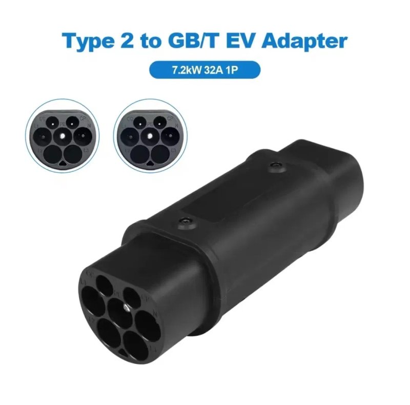 ЯКІСТЬ‼️ Перехідник Type 2 - gbt 7kw 32A Ev charger adapter type 1 Tesla nacs гбт тайп 2 адаптер авто з Китаю надійність