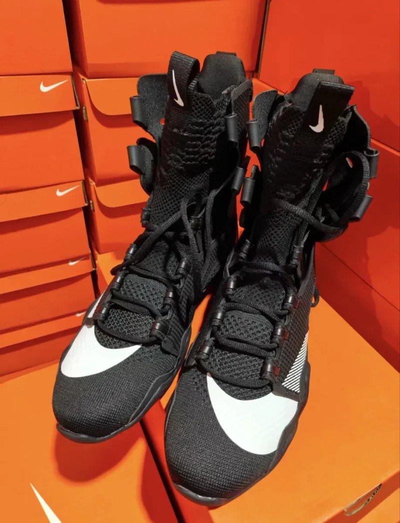 З ПИЛЬНИКОМ‼️ Боксерки Nike HyperKO 2 Black(Чорні),hyperko boxing shoes,хайперко 2 чорні,професійні боксерки хайперко,хайперко 2 чорні,хайперко черные — фото 4