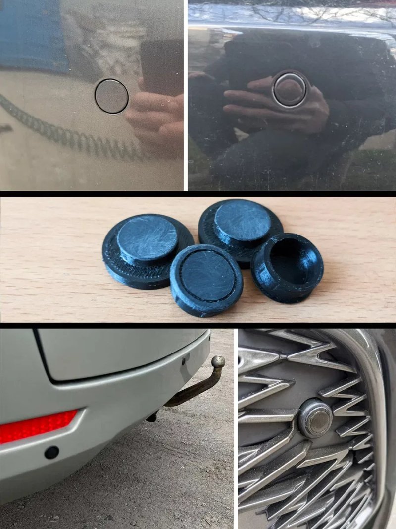 Заглушка парктроника, паркроник, датчик парковки VW Audi BMW Mercedes — фото 6