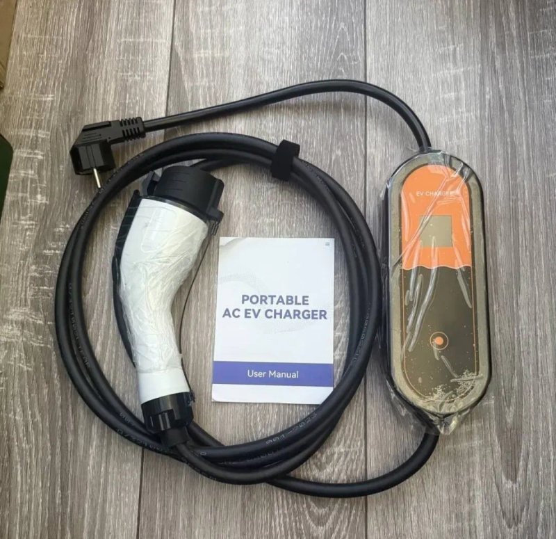Зарядка для електромобіля Type 1 J1772 16A 3.5кВт 220V EV Charger регулювання струму 3.5м — фото 7